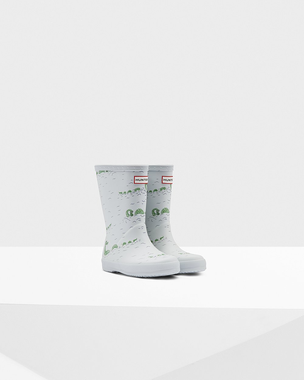 Galochas Hunter Criança Cinzentas/Azuis - Original First Classic Nessie Print - 06PUDOSNB